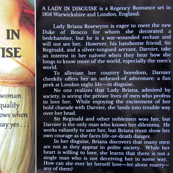 GIFT BOOK, A LADY IN DISGUISE, CLEAN REGENCY ROMANCE by MELLYORA ASHLEY, ESCAPE! - Picture 2 of 5